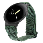 20mm 波浪編織尼龍錶帶，適用於 Google Pixel Watch 4 / 3 / 2 / 1 41mm