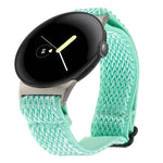 20mm 波浪編織尼龍錶帶，適用於 Google Pixel Watch 4 / 3 / 2 / 1 41mm