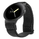 20mm 波浪編織尼龍錶帶，適用於 Google Pixel Watch 4 / 3 / 2 / 1 41mm