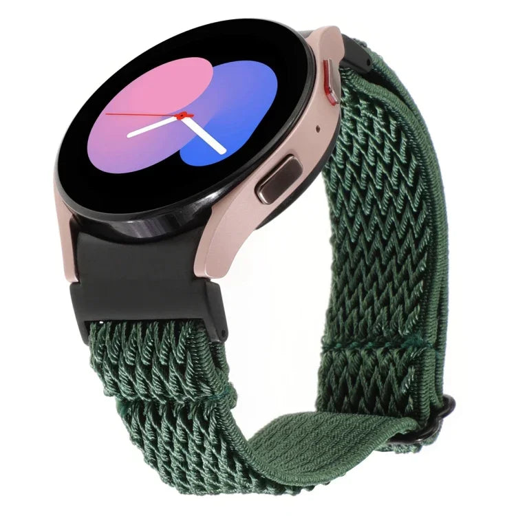 波浪編織尼龍錶帶，適用於 Samsung Galaxy Watch6/6 Classic/5/5 Pro