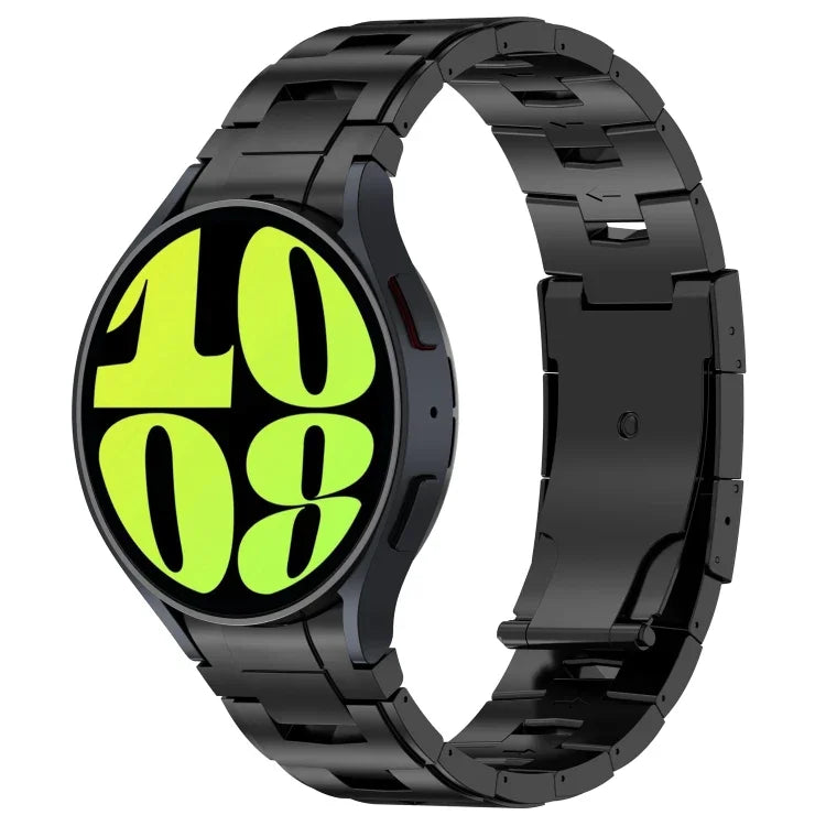 按鈕式純鈦金屬錶帶，適用於 Samsung Galaxy Watch6/6 Classic/5/5 Pro