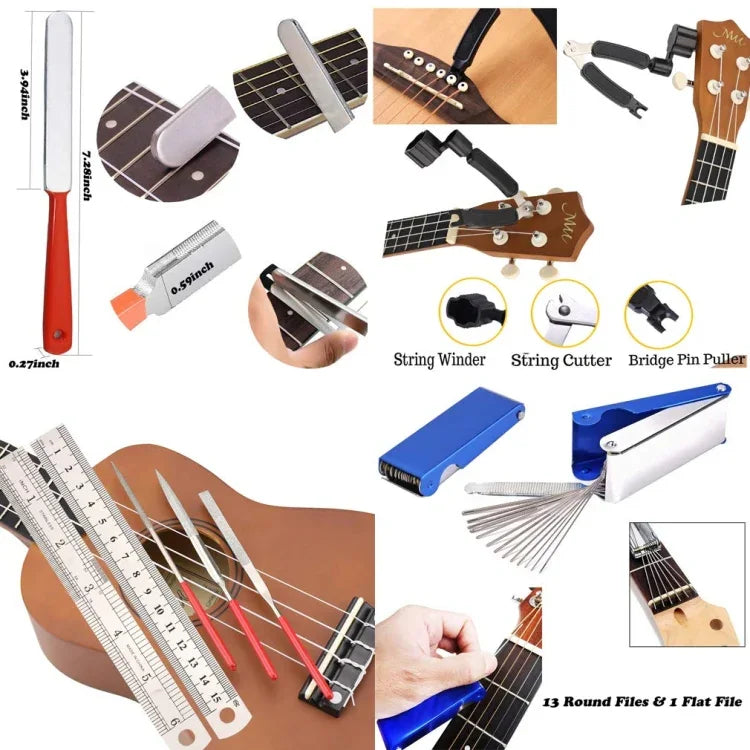 9合1吉他換弦工具套裝，9合1吉他換弦工具