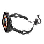 扭轉金屬手鍊鏈錶帶，適用於 Apple Watch SE 2023 44mm，Apple Watch SE 2023 40mm，Apple Watch Ultra 2 49mm，Apple Watch Series 9 45mm，Apple Watch Series 9 41mm，Apple Watch Ultra 49mm，Apple Watch Series 8 41mm