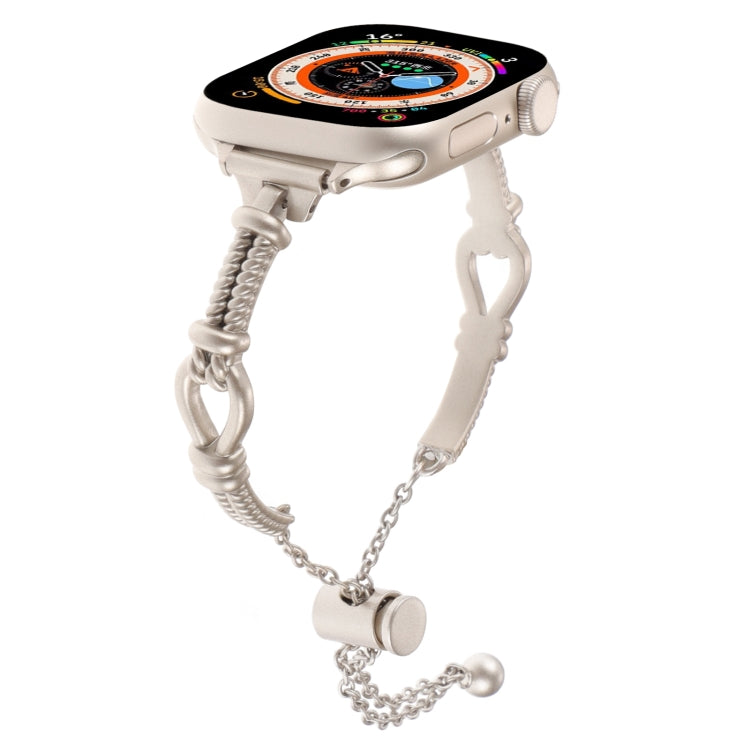 扭轉金屬手鍊鏈錶帶，適用於 Apple Watch SE 2022 44mm，Apple Watch Series 7 41mm，Apple Watch Series 7 45mm，Apple Watch SE 40mm，Apple Watch SE 44mm，Apple Watch Series 6 40mm，Apple Watch Series 6 44mm