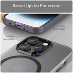 MagSafe 霧面半透明 TPU + PC 全包覆手機殼，適用於 iPhone 16 Pro，適用於 iPhone 16 Plus，適用於 iPhone 16，適用於 iPhone 15 Pro Max，適用於 iPhone 15 Pro