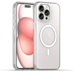 MagSafe 霧面半透明 TPU + PC 全包覆手機殼，適用於 iPhone 16 Pro，適用於 iPhone 16 Plus，適用於 iPhone 16，適用於 iPhone 15 Pro Max，適用於 iPhone 15 Pro