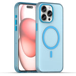 MagSafe 霧面半透明 TPU + PC 全包覆手機殼，適用於 iPhone 16 Pro，適用於 iPhone 16 Plus，適用於 iPhone 16，適用於 iPhone 15 Pro Max，適用於 iPhone 15 Pro