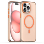 MagSafe 霧面半透明 TPU + PC 全包覆手機殼，適用於 iPhone 16 Pro，適用於 iPhone 16 Plus，適用於 iPhone 16，適用於 iPhone 15 Pro Max，適用於 iPhone 15 Pro