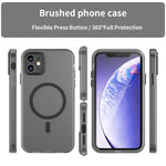 MagSafe 霧面半透明 TPU + PC 全包覆手機殼，適用於 iPhone 12，適用於 iPhone 12 Pro Max，適用於 iPhone 12 Pro，適用於 iPhone 11 Pro Max，適用於 iPhone 11