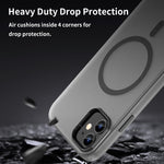 MagSafe 霧面半透明 TPU + PC 全包覆手機殼，適用於 iPhone 12，適用於 iPhone 12 Pro Max，適用於 iPhone 12 Pro，適用於 iPhone 11 Pro Max，適用於 iPhone 11