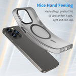 MagSafe 磨砂半透明 TPU + PC 全包覆手機殼，適用於 iPhone 11 Pro