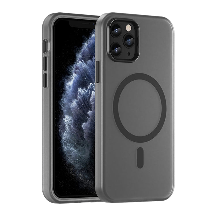 MagSafe 磨砂半透明 TPU + PC 全包覆手機殼，適用於 iPhone 11 Pro