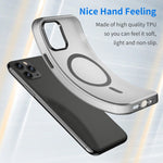 MagSafe 磨砂半透明 TPU + PC 全包覆手機殼，適用於 iPhone 11 Pro
