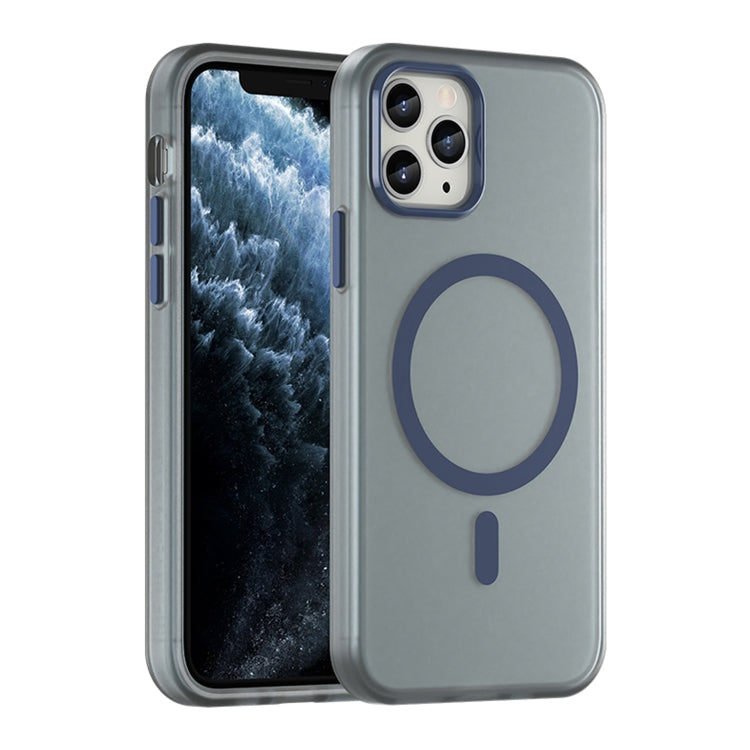 MagSafe 磨砂半透明 TPU + PC 全包覆手機殼，適用於 iPhone 11 Pro