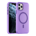 MagSafe 磨砂半透明 TPU + PC 全包覆手機殼，適用於 iPhone 11 Pro