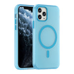 MagSafe 磨砂半透明 TPU + PC 全包覆手機殼，適用於 iPhone 11 Pro