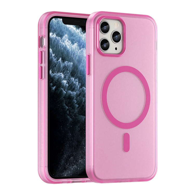 MagSafe 磨砂半透明 TPU + PC 全包覆手機殼，適用於 iPhone 11 Pro