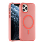 MagSafe 磨砂半透明 TPU + PC 全包覆手機殼，適用於 iPhone 11 Pro