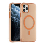 MagSafe 磨砂半透明 TPU + PC 全包覆手機殼，適用於 iPhone 11 Pro