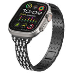 魔眼鑽石手鍊金屬錶帶，適用於 Apple Watch SE 2023 44mm，適用於 Apple Watch SE 2023 40mm，適用於 Apple Watch Ultra 2 49mm，適用於 Apple Watch Series 9 45mm，適用於 Apple Watch Series 9 41mm，適用於 Apple Watch Ultra 49mm，適用於 Apple Watch Series 8 41mm