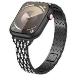 魔眼鑽石手鍊金屬錶帶，適用於 Apple Watch SE 2023 44mm，適用於 Apple Watch SE 2023 40mm，適用於 Apple Watch Ultra 2 49mm，適用於 Apple Watch Series 9 45mm，適用於 Apple Watch Series 9 41mm，適用於 Apple Watch Ultra 49mm，適用於 Apple Watch Series 8 41mm