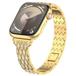 魔眼鑽石手鍊金屬錶帶，適用於 Apple Watch SE 40mm，適用於 Apple Watch SE 44mm，適用於 Apple Watch Series 6 40mm，適用於 Apple Watch Series 6 44mm，適用於 Apple Watch Series 5 44mm，適用於 Apple Watch Series 5 40mm，適用於 Apple Watch Series 4 44mm