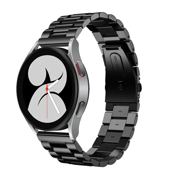 平頭三珠不鏽鋼錶帶，適用於 Samsung Galaxy Watch6 / 6 Classic
