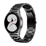 平頭三珠不鏽鋼錶帶，適用於 Samsung Galaxy Watch6 / 6 Classic
