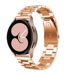 平頭三珠不鏽鋼錶帶，適用於 Samsung Galaxy Watch6 / 6 Classic