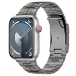 龜殼扣鈦鋼錶帶，適用於 Apple Watch SE 40mm，Apple Watch SE 44mm，Apple Watch Series 6 40mm，Apple Watch Series 6 44mm，Apple Watch Series 5 44mm，Apple Watch Series 5 40mm，Apple Watch Series 4 44mm