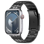 龜殼扣鈦鋼錶帶，適用於 Apple Watch SE 40mm，Apple Watch SE 44mm，Apple Watch Series 6 40mm，Apple Watch Series 6 44mm，Apple Watch Series 5 44mm，Apple Watch Series 5 40mm，Apple Watch Series 4 44mm