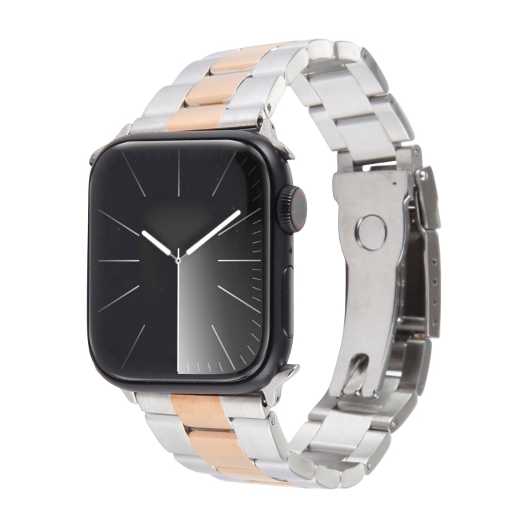 三珠不鏽鋼錶帶，適用於 Apple Watch Ultra 49mm，適用於 Apple Watch Series 8 41mm，適用於 Apple Watch Series 8 45mm，適用於 Apple Watch SE 2022 40mm，適用於 Apple Watch SE 2022 44mm