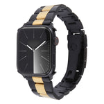 三珠不鏽鋼錶帶，適用於 Apple Watch Series 7 41mm，適用於 Apple Watch Series 7 45mm，適用於 Apple Watch SE 40mm，適用於 Apple Watch SE 44mm，適用於 Apple Watch Series 6 40mm