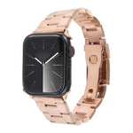 三珠不鏽鋼錶帶，適用於 Apple Watch Series 7 41mm，適用於 Apple Watch Series 7 45mm，適用於 Apple Watch SE 40mm，適用於 Apple Watch SE 44mm，適用於 Apple Watch Series 6 40mm