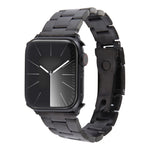 三珠不鏽鋼錶帶，適用於 Apple Watch Series 7 41mm，適用於 Apple Watch Series 7 45mm，適用於 Apple Watch SE 40mm，適用於 Apple Watch SE 44mm，適用於 Apple Watch Series 6 40mm