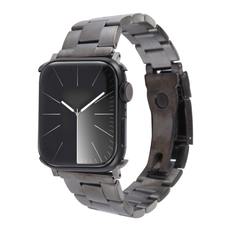 三珠不鏽鋼錶帶，適用於 Apple Watch Series 7 41mm，適用於 Apple Watch Series 7 45mm，適用於 Apple Watch SE 40mm，適用於 Apple Watch SE 44mm，適用於 Apple Watch Series 6 40mm