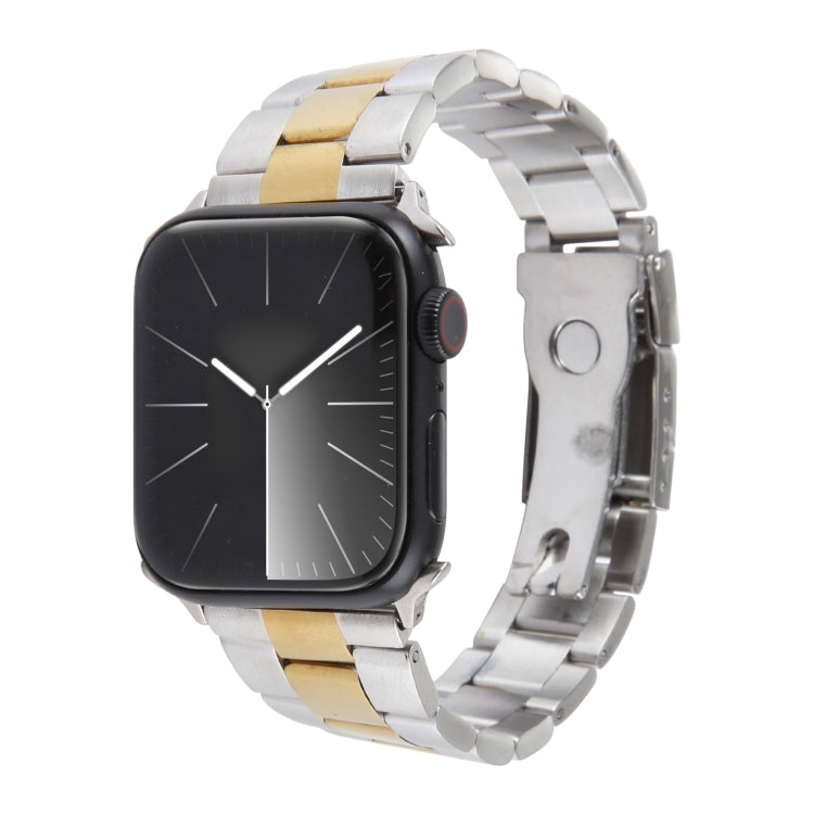 三珠不鏽鋼錶帶，適用於 Apple Watch Series 6 44mm，適用於 Apple Watch Series 5 44mm，適用於 Apple Watch Series 5 40mm，適用於 Apple Watch Series 4 44mm，適用於 Apple Watch Series 4 40mm