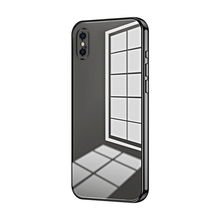 透明電鍍細孔手機殼，適用於 iPhone 11 Pro Max、iPhone 11、iPhone 11 Pro、iPhone X / XS、iPhone XR、iPhone XS Max