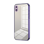 透明電鍍細孔手機殼，適用於 iPhone 11 Pro Max、iPhone 11、iPhone 11 Pro、iPhone X / XS、iPhone XR、iPhone XS Max