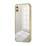 透明電鍍細孔手機殼，適用於 iPhone 11 Pro Max、iPhone 11、iPhone 11 Pro、iPhone X / XS、iPhone XR、iPhone XS Max