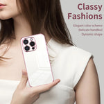 透明電鍍細孔手機殼，適用於 iPhone 16 Pro、iPhone 16 Plus、iPhone 16、iPhone 15 Pro Max、iPhone 15 Pro、iPhone 15 Plus