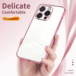 透明電鍍細孔手機殼，適用於 iPhone 16 Pro、iPhone 16 Plus、iPhone 16、iPhone 15 Pro Max、iPhone 15 Pro、iPhone 15 Plus