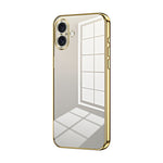 透明電鍍細孔手機殼，適用於 iPhone 16 Pro、iPhone 16 Plus、iPhone 16、iPhone 15 Pro Max、iPhone 15 Pro、iPhone 15 Plus