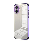 透明電鍍細孔手機殼，適用於 iPhone 16 Pro、iPhone 16 Plus、iPhone 16、iPhone 15 Pro Max、iPhone 15 Pro、iPhone 15 Plus