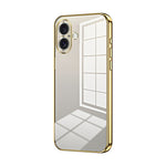 透明電鍍細孔手機殼，適用於 iPhone 16 Pro、iPhone 16 Plus、iPhone 16、iPhone 15 Pro Max、iPhone 15 Pro、iPhone 15 Plus