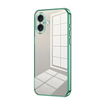 透明電鍍細孔手機殼，適用於 iPhone 16 Pro、iPhone 16 Plus、iPhone 16、iPhone 15 Pro Max、iPhone 15 Pro、iPhone 15 Plus