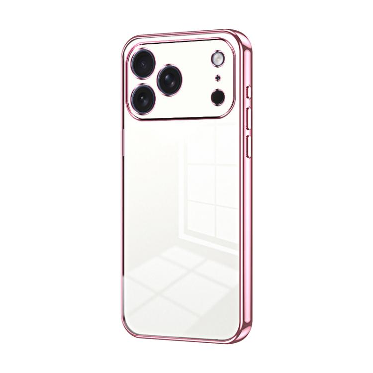 透明電鍍細孔手機殼，適用於 iPhone 17e / 16e、iPhone 17 Pro Max、iPhone 17 Pro、iPhone 17、iPhone Air、iPhone 16 Pro Max