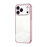 透明電鍍細孔手機殼，適用於 iPhone 17e / 16e、iPhone 17 Pro Max、iPhone 17 Pro、iPhone 17、iPhone Air、iPhone 16 Pro Max