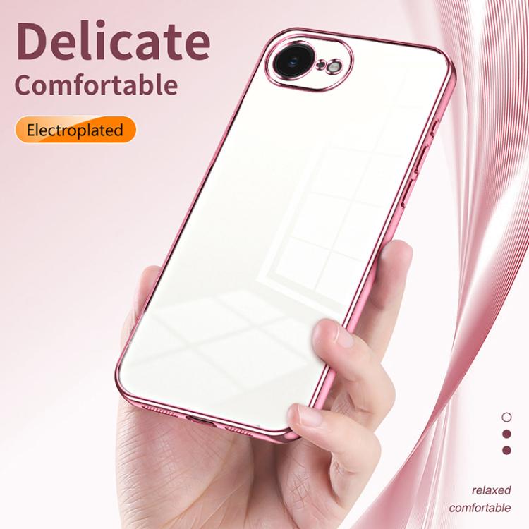 透明電鍍細孔手機殼，適用於 iPhone 17e / 16e、iPhone 17 Pro Max、iPhone 17 Pro、iPhone 17、iPhone Air、iPhone 16 Pro Max
