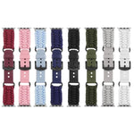素色傘繩真皮錶帶，適用於 Apple Watch 42mm，適用於 Apple Watch 38mm